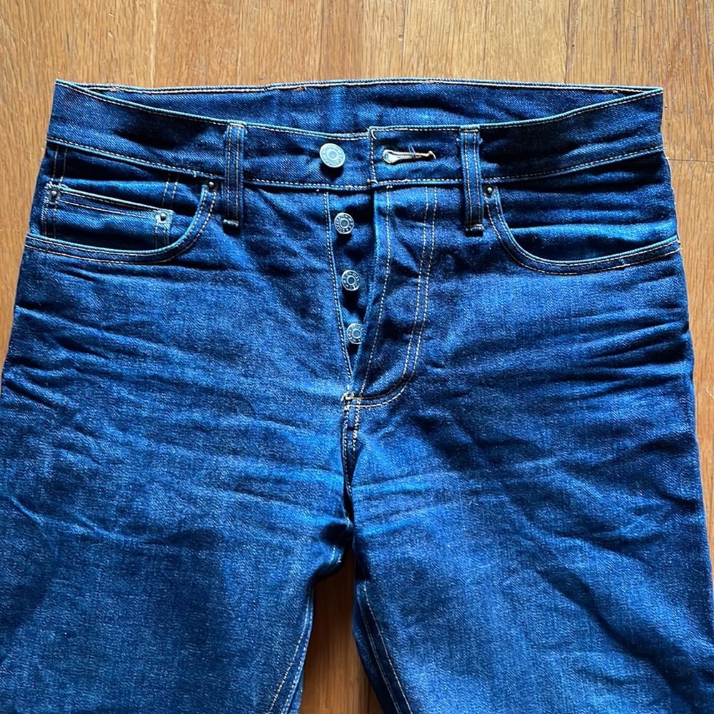 3sixteen SL-100X Men’s size 30 100% cotton 14.5oz raw selvedge